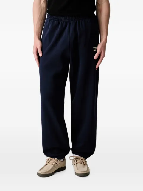 Drôle De Monsieur slogan-print track pants Blue PERMBP208CO312
