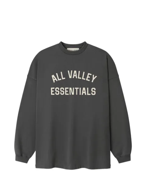 FEAR OF GOD ESSENTIALS Merch logo-print long-sleeve T-shirt Grey RW00379