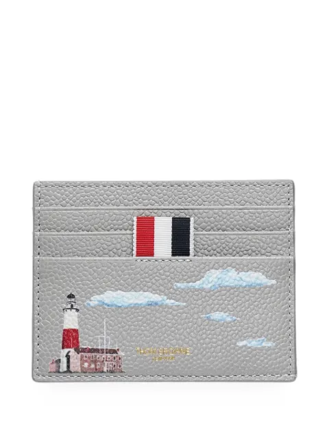 Thom Browne pebbled-leather card holder Grey MAW031AE1590