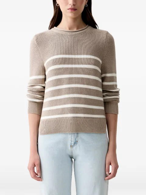 Barbour Hinton textured-knit cotton sweater Neutrals LKN1776