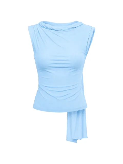 AXEL 113 Tiana twisted-trim top Blue TIANATWSITEDTOP