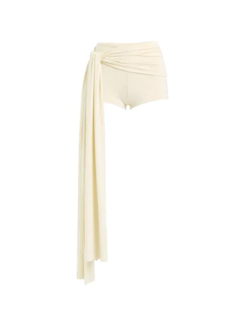 AXEL 113 Tina draped shorts Neutrals TINADRAPEDMINISHORTS