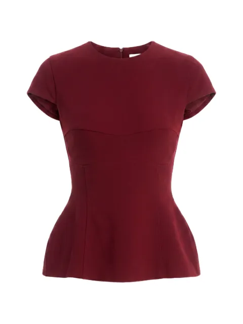AXEL 113 Icon peplum-hem top Red ICONTOP