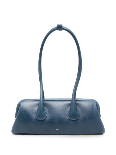 Osoi mini Boat Wide leather shoulder bag Blue 26FB01018321