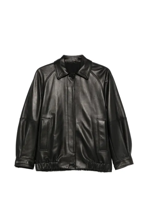 Salvatore Santoro button-up leather jacket Black 51043D