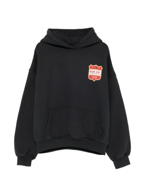 RHUDE logo-print hoodie Black RHPF26HO01012