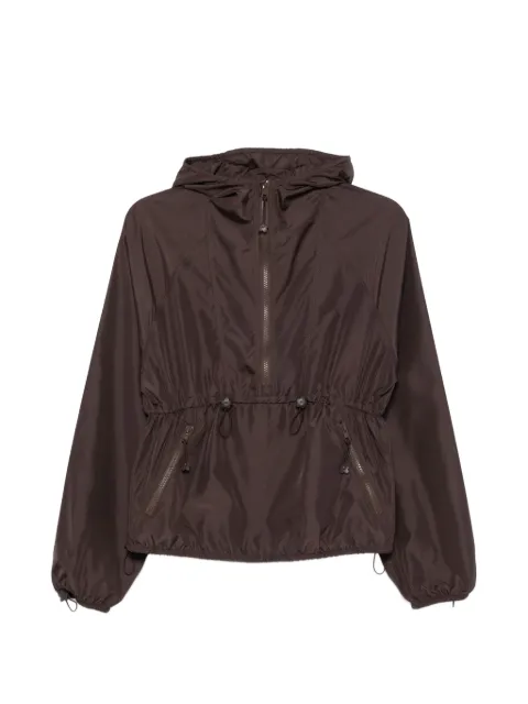 Cecilie Bahnsen hooded drawstring jacket Brown RTW13001