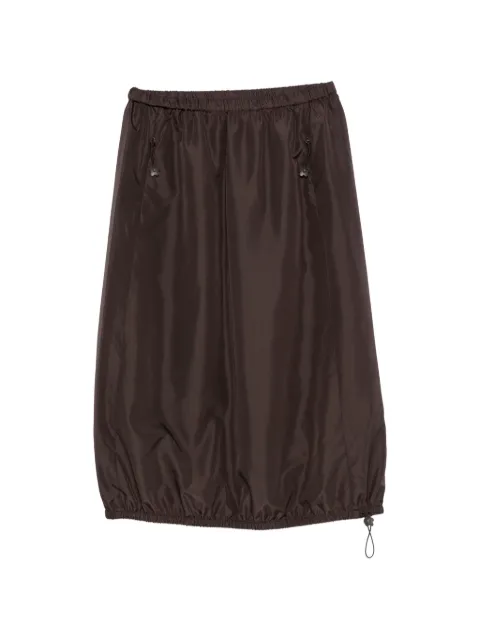 Cecilie Bahnsen drawstring-hem balloon midi skirt Brown 226RTW17007CBFIESKIRT