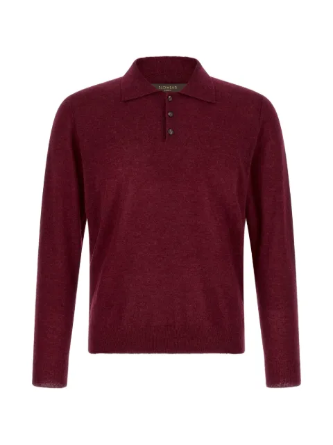 Zanone long-sleeve polo shirt Red 810392ZK135