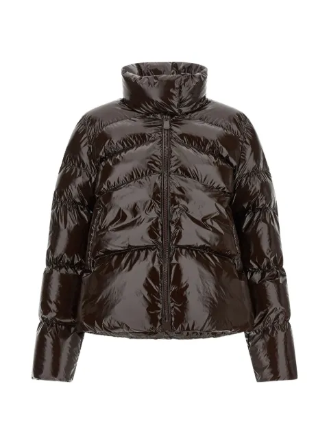 PINKO quilted Love Birds puffer jacket Brown 101602A3EA
