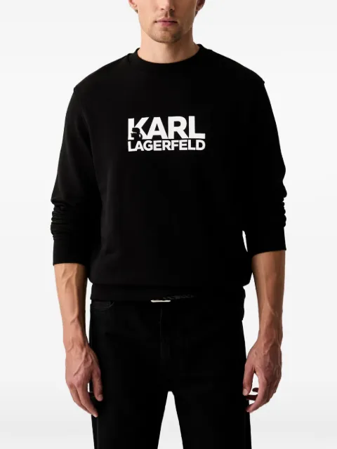 Karl Lagerfeld logo-print sweater Black 705780500917