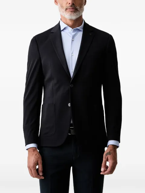 Karl Lagerfeld micro-check single-breasted blazer Blue 155280561034