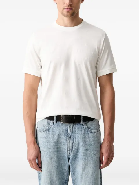 Karl Lagerfeld monogram-jacquard T-shirt White 755001563200
