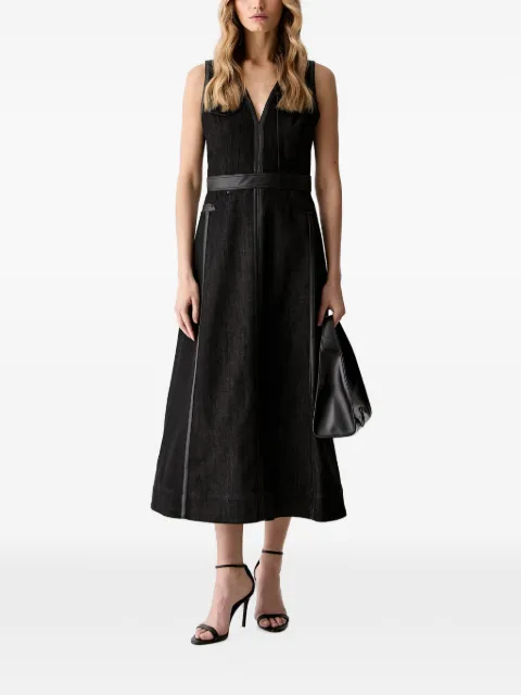 Karl Lagerfeld panelled midi dress Black B3W13047D28