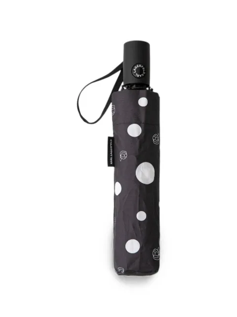 Karl Lagerfeld polka-dot automatic umbrella Black B3W50020999