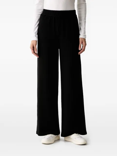 Karl Lagerfeld logo-embroidered side-stripe trousers Black B3W10045999
