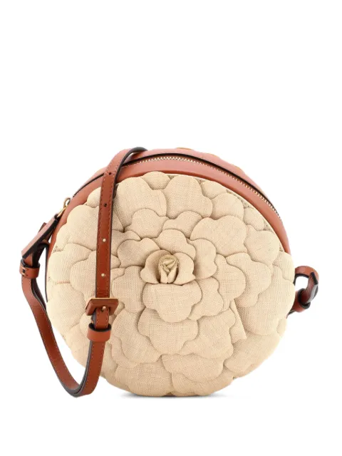 Valentino Garavani Pre-Owned Atelier 03 Rose Edition Round Canvas crossbody bag Neutrals 48ZYCJG8XNQO8A2S