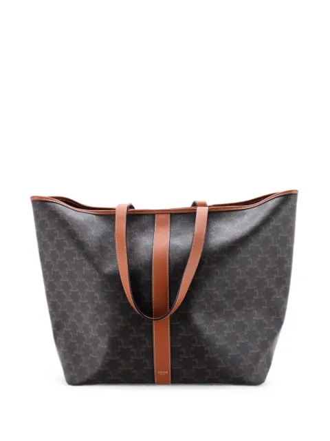 Celine Pre-Owned Cabas Zip Triomphe Coated Canvas Medium tote bag Brown V7EBRXTYMW6YH7B7