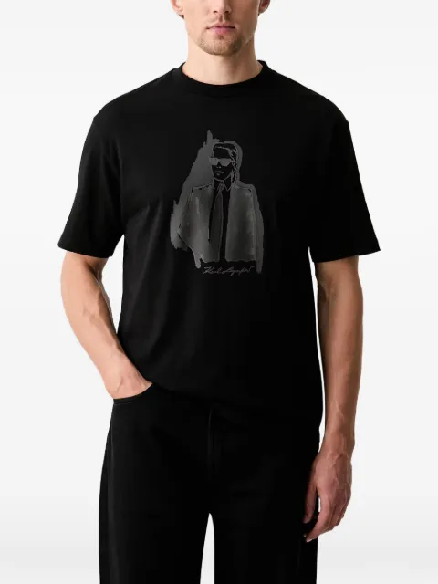 Karl Lagerfeld graphic-print T-shirt Black 755143563225