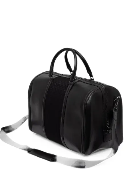 Karl Lagerfeld monogram-pattern logo-plaque holdall Black 805900563115