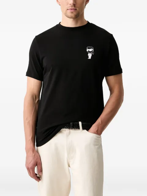 Karl Lagerfeld logo-print crew-neck T-shirt Black 755048563235