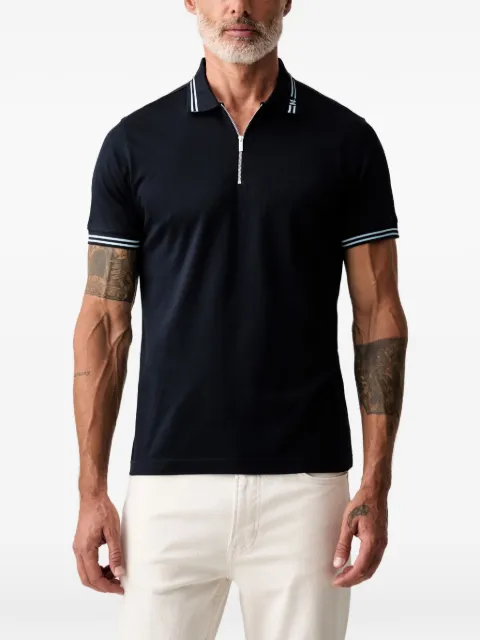 Karl Lagerfeld zip-fastening polo shirt Blue 745005563201