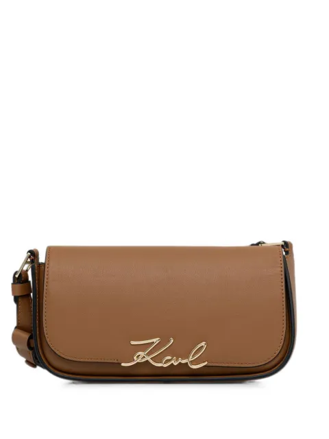 Karl Lagerfeld Karl foldover-top shoulder bag Brown A1W300391XV