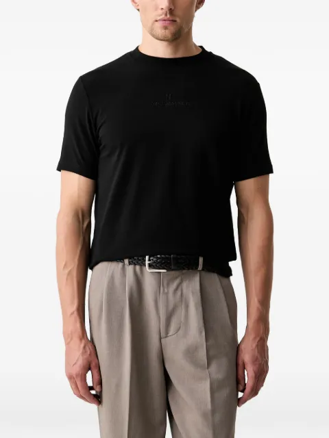 Karl Lagerfeld logo-embroidered T-shirt Black 755047563221