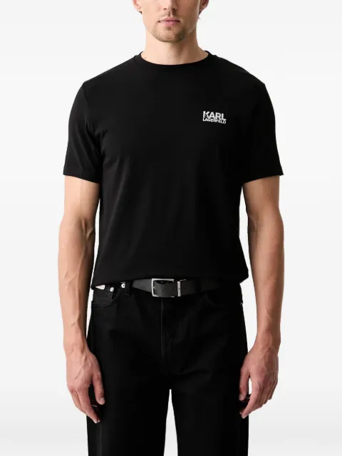 Karl Lagerfeld logo-print T-shirt Black 755781563235