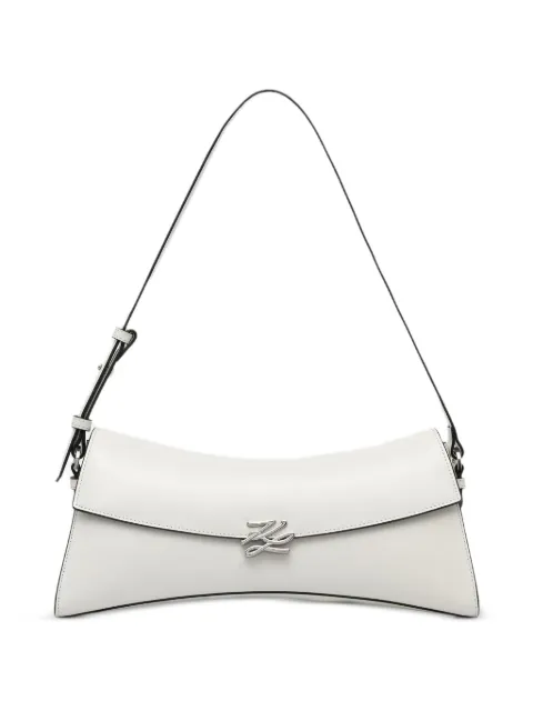 Karl Lagerfeld K/Autograph Twist logo-plaque shoulder bag White B3W30267110