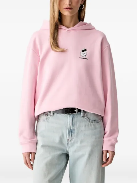 Karl Lagerfeld Choupette-print hoodie Pink B3W20048527