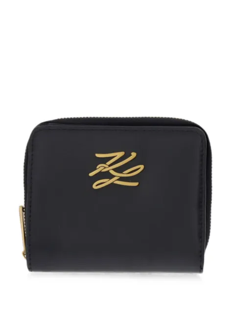 Karl Lagerfeld logo-plaque bifold wallet Black B3W32007992