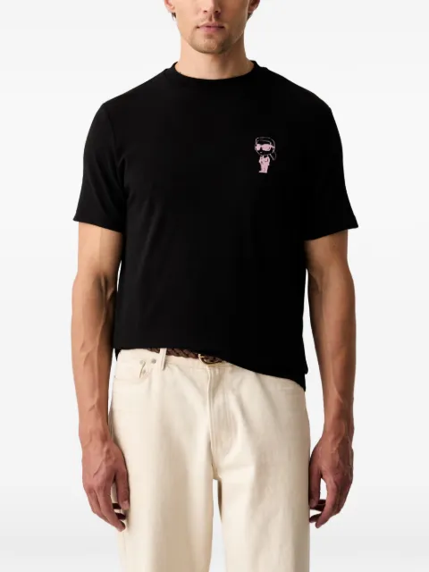 Karl Lagerfeld Ikonik graphic-print T-shirt Black TSMZNM99A