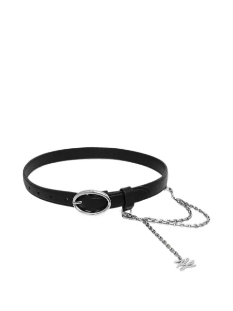 Karl Lagerfeld chain-link crystal-embellished belt Black B3W33016999