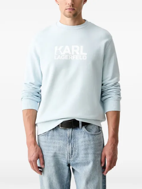 Karl Lagerfeld logo-print sweatshirt Blue 705780563917