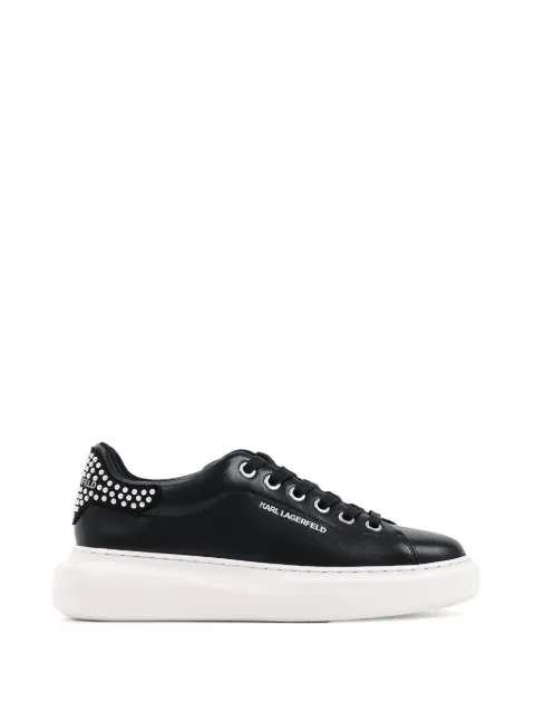 Karl Lagerfeld stud-embellished chunky-sole sneakers Black KL66526P000