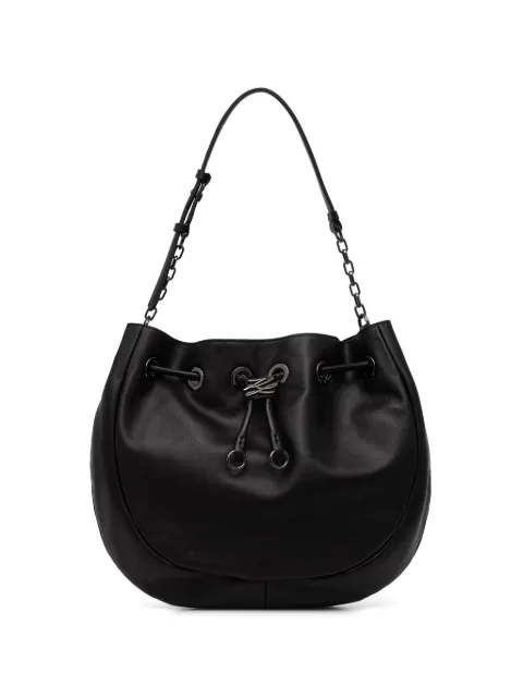 Karl Lagerfeld logo-plaque drawstring-fastening tote bag Black B3W300561AU