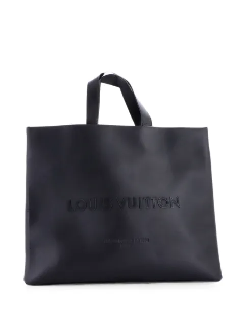 Louis Vuitton Pre-Owned Shopper Leather MM tote bag Black IEGCPQRBPDJYYH9F