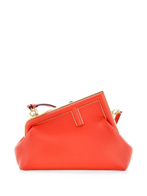 Fendi Pre-Owned First Bag Leather Small clutch bag Red R8B43YX1DEU8F35Q