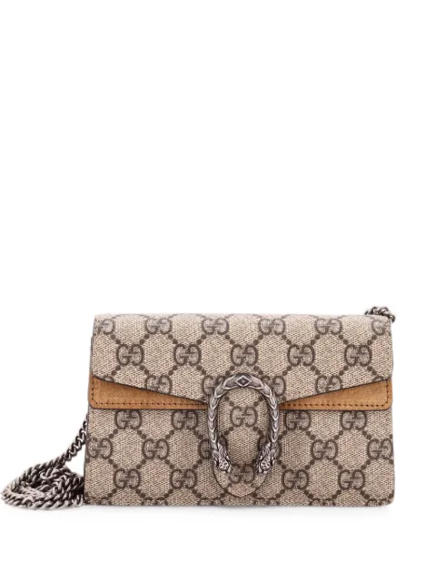 Gucci Pre-Owned Dionysus Bag GG Coated Canvas Super Mini crossbody bag Brown AAGSGIX6F21WCT4C