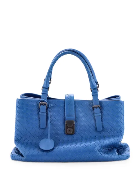 Bottega Veneta Pre-Owned Roma Bag Intrecciato Nappa Medium tote bag Blue IBMIS48KLYTP64N1