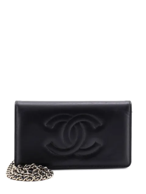 CHANEL Pre-Owned Timeless CC Full Flap Clutch with Chain Lambskin shoulder bag Black WOAFYT71299WIRNK