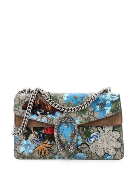 Gucci Pre-Owned Dionysus Bag Embroidered Printed GG Coated Canvas Small shoulder bag Brown 3LPSZIJOUVI9Q0XU
