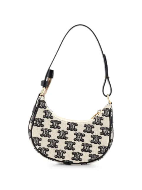 Celine Pre-Owned Ava Bag Triomphe Canvas Mini shoulder bag Neutrals YYFE3JZRMOG2L54P