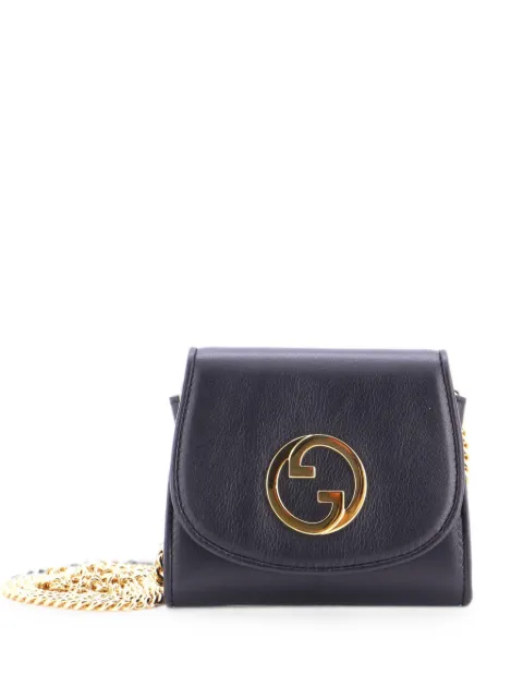 Gucci Pre-Owned Blondie NM Wallet on Chain Leather Medium crossbody bag Black 72VPUCEZBQDKO1B6