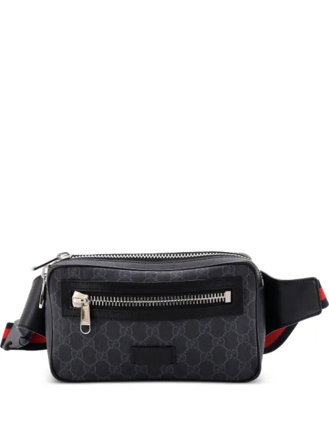 Gucci Pre-Owned Soft Zip GG Coated Canvas Small belt bag Black 4JEOU95QVDBTTCRN