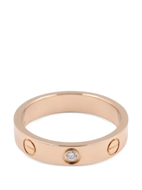 Cartier 2010s mini Love diamond ring Pink 1086533GKR282