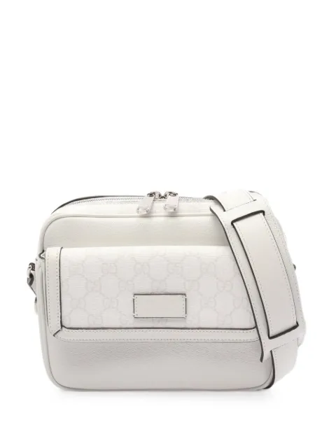 Gucci Pre-Owned 2010s small GG Supreme cross body bag White 1089562