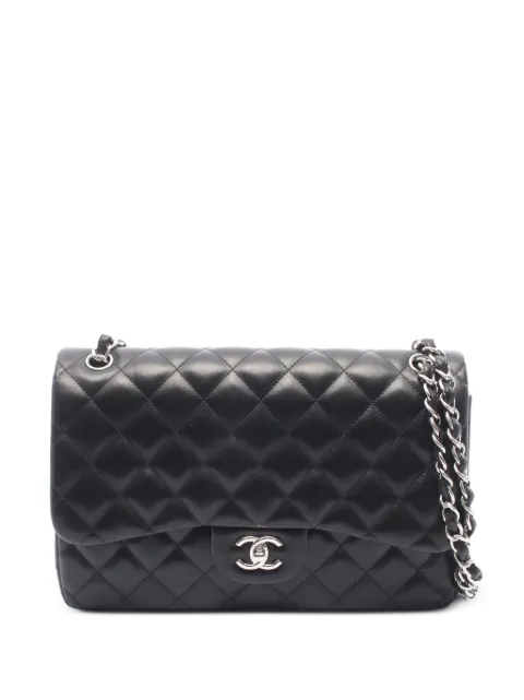 CHANEL Pre-Owned 2013-2014 Matelassé large turn-lock shoulder bag Black 108968018459944
