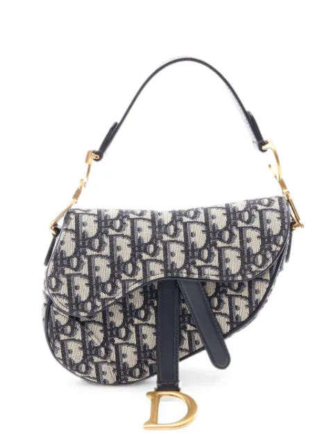 Christian Dior Pre-Owned 2010s Oblique jacquard Saddle shoulder bag Neutrals 1088369